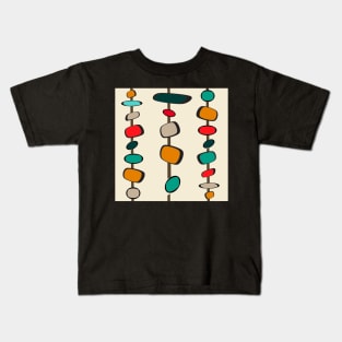 Mid Century Modern Pattern Kids T-Shirt